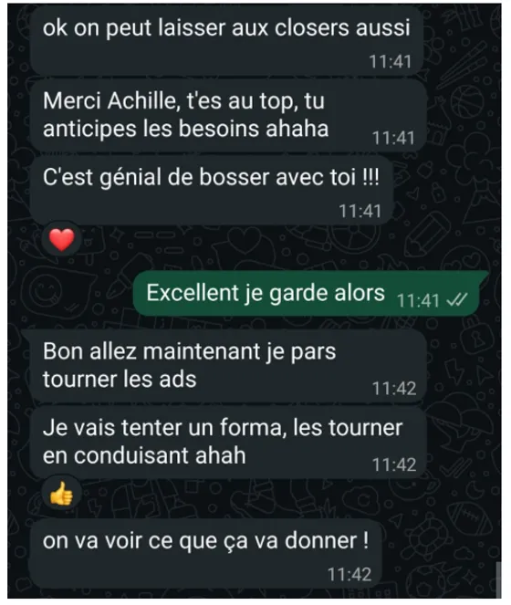Le retour de l'équipe.
